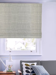 Orla Kiely Scribble Cool Grey Roman Blind