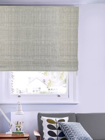 Orla Kiely Scribble Cool Grey Roman Blind