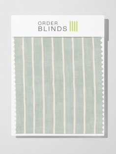 Pencil Stripe Duckegg Roman Blind