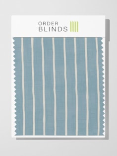 Pencil Stripe Ocean Roman Blind