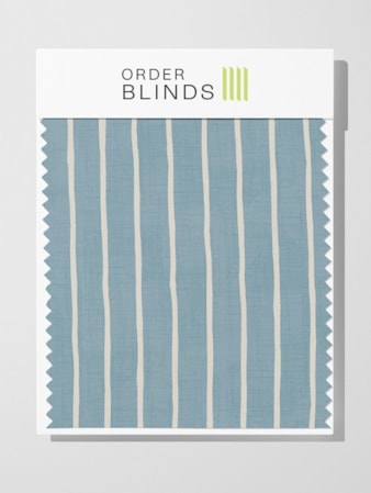 Pencil Stripe Ocean Roman Blind