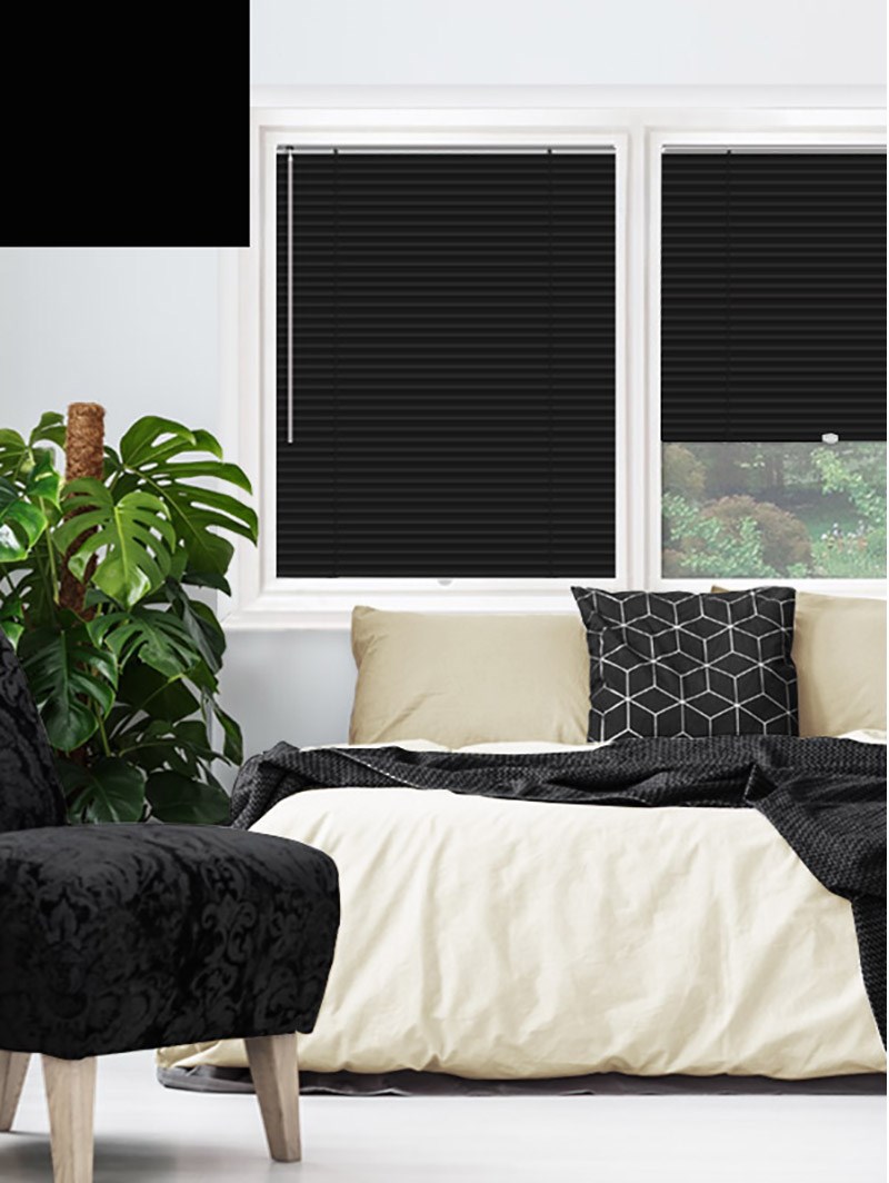 Matte Black 25mm Perfect Fit Venetian Blind