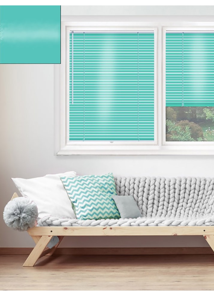 Gloss Turquoise 25mm Perfect Fit Venetian Blind