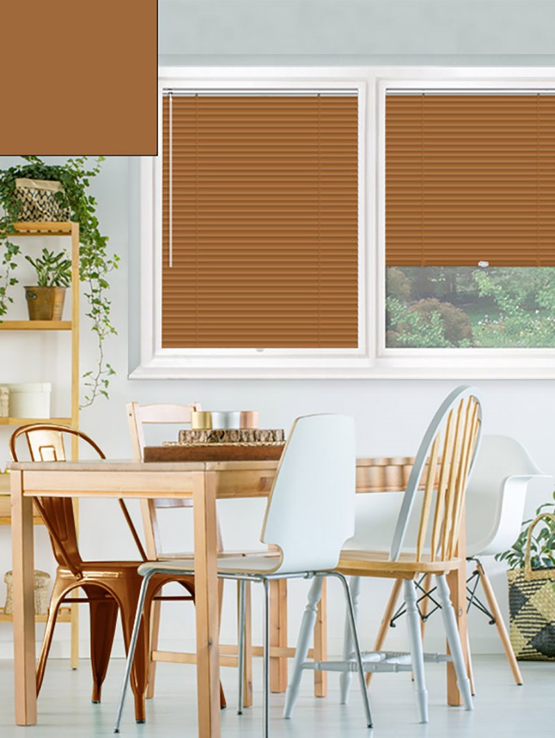 Matte Cinnamon 25mm Perfect Fit Venetian Blind