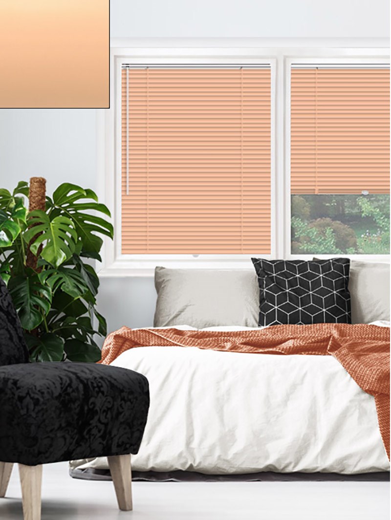 Matte Mellow Peach 25mm Perfect Fit Venetian Blind