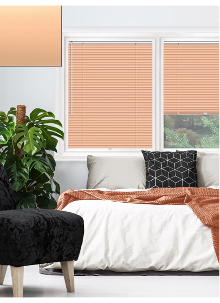 Matte Mellow Peach 25mm Perfect Fit Venetian Blind