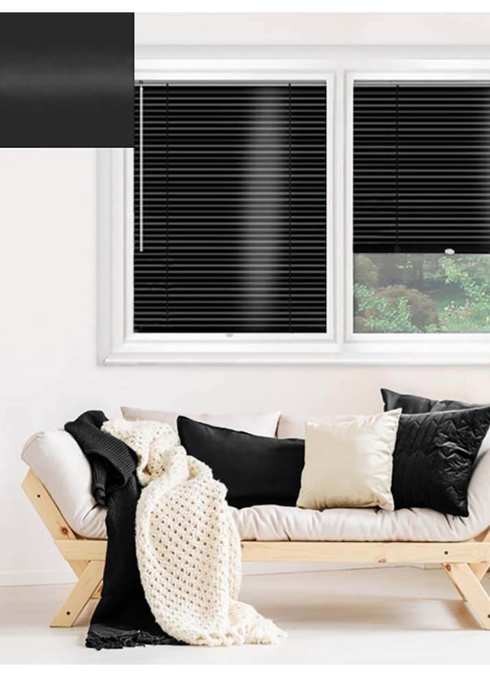 Gloss Black 25mm Perfect Fit Venetian Blind