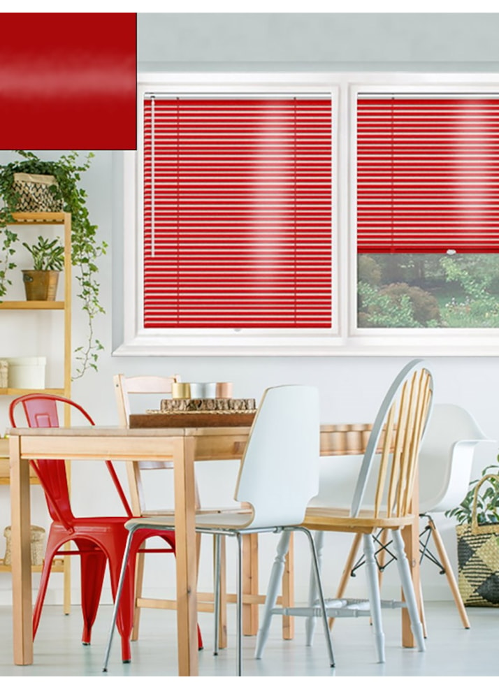 Gloss Red 25mm Perfect Fit Venetian Blind