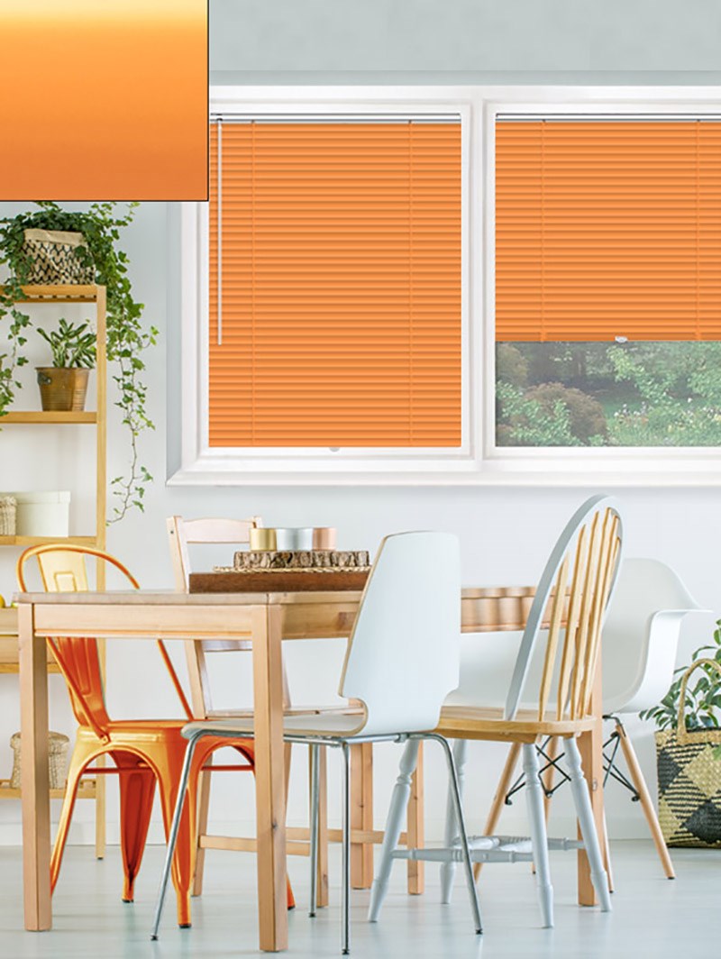 Matte Orange 25mm Perfect Fit Venetian Blind