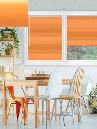 Matte Orange 25mm Perfect Fit Venetian Blind