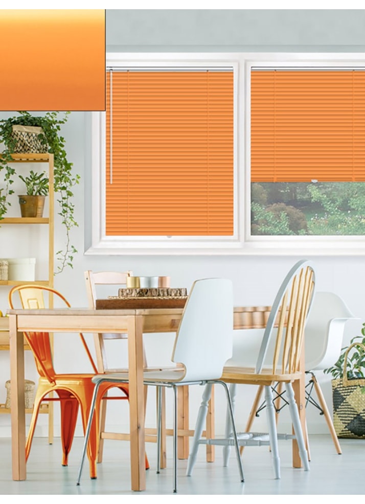 Matte Orange 25mm Perfect Fit Venetian Blind