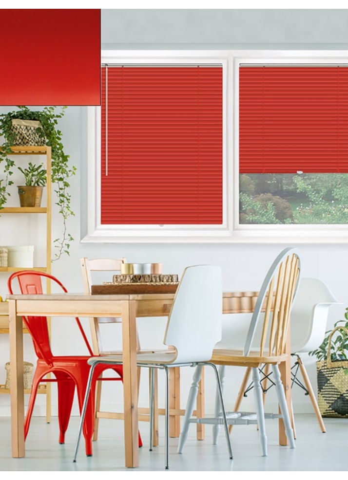 Matte Scarlet 25mm Perfect Fit Venetian Blind