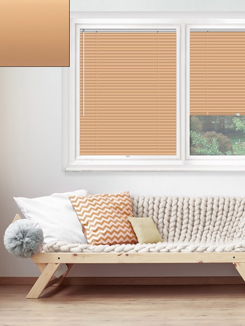 Matte Soft Orange 25mm Perfect Fit Venetian Blind