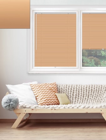 Matte Soft Orange 25mm Perfect Fit Venetian Blind