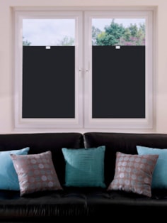 Perfect Fit Blackout Black Bottom Up Blind