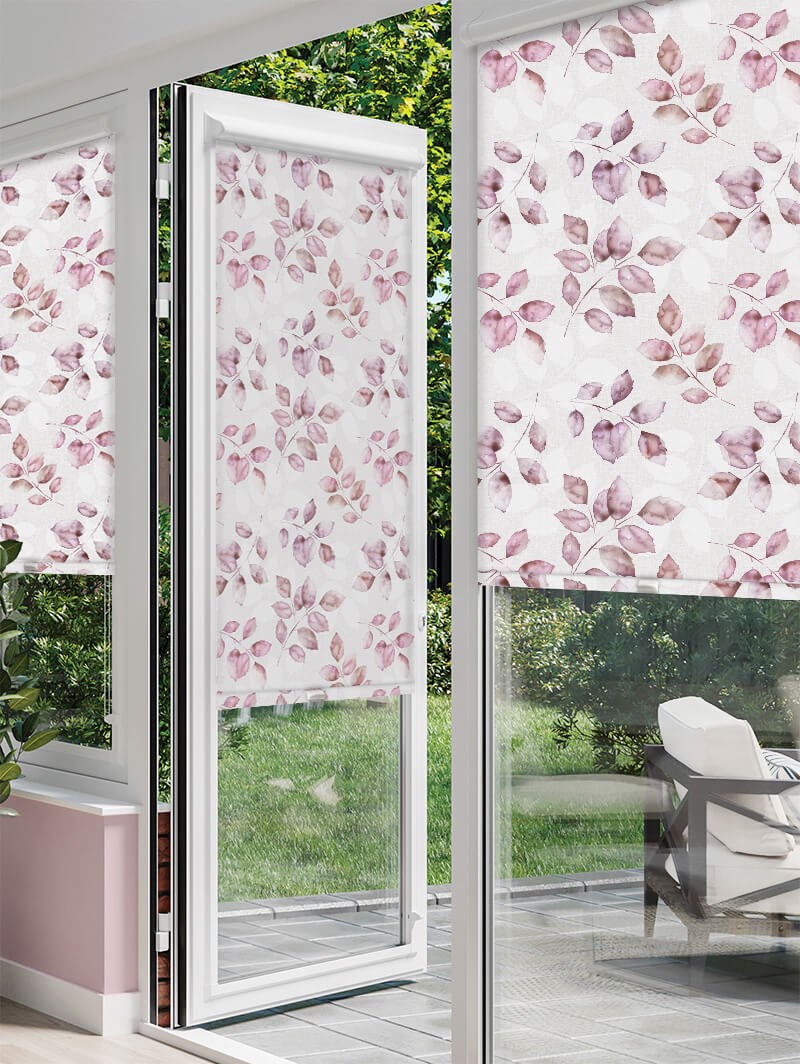 Ash Leaf Plum Perfect Fit Roller Blind