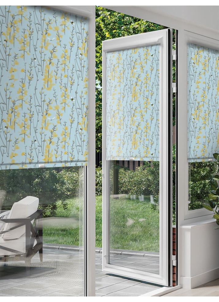 Broom and Bee SkyPerfect Fit Roller Blind by Lorna Syson