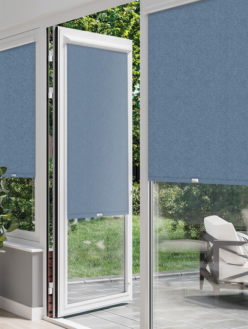 Denim Blue Perfect Fit Roller Blind