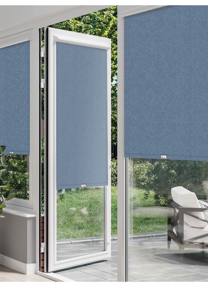 Denim Blue Perfect Fit Roller Blind