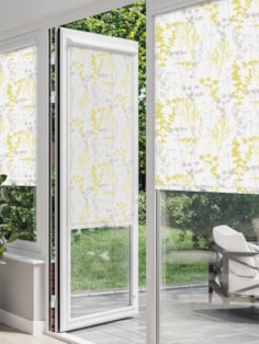 Meadow Leaf Yellow Perfect Fit Roller Blind