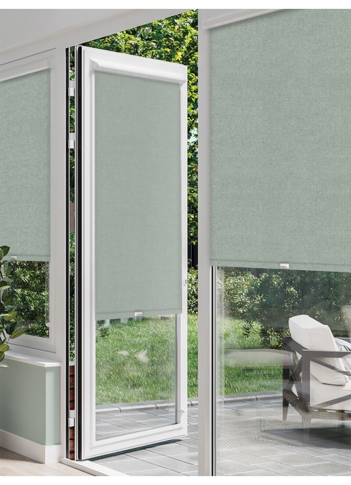 Melbourne Blue Green Perfect Fit Roller Blind