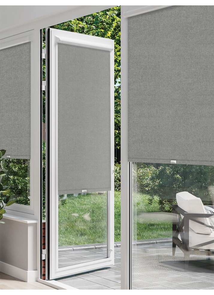 Melbourne Slate Grey Perfect Fit Roller Blind