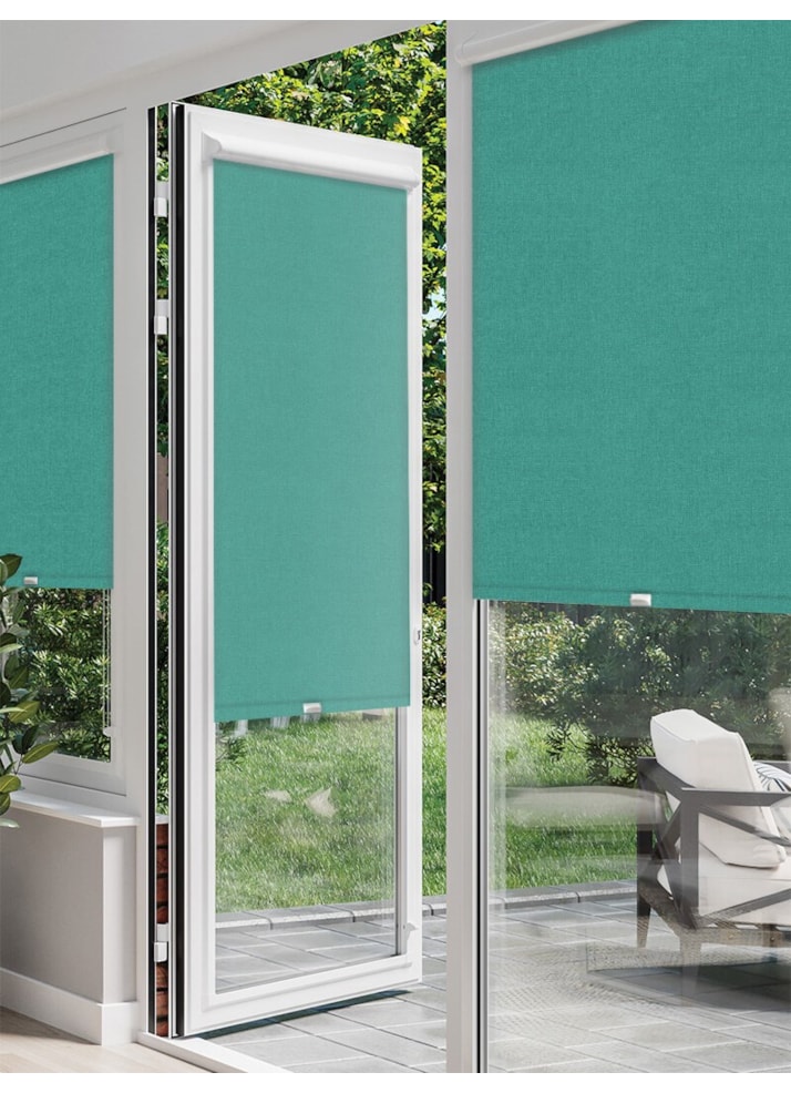 Melbourne Turquoise Perfect Fit Roller Blind