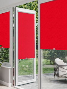 New York Bright Red Perfect Fit Roller Blind