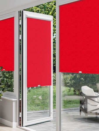 New York Bright Red Perfect Fit Roller Blind