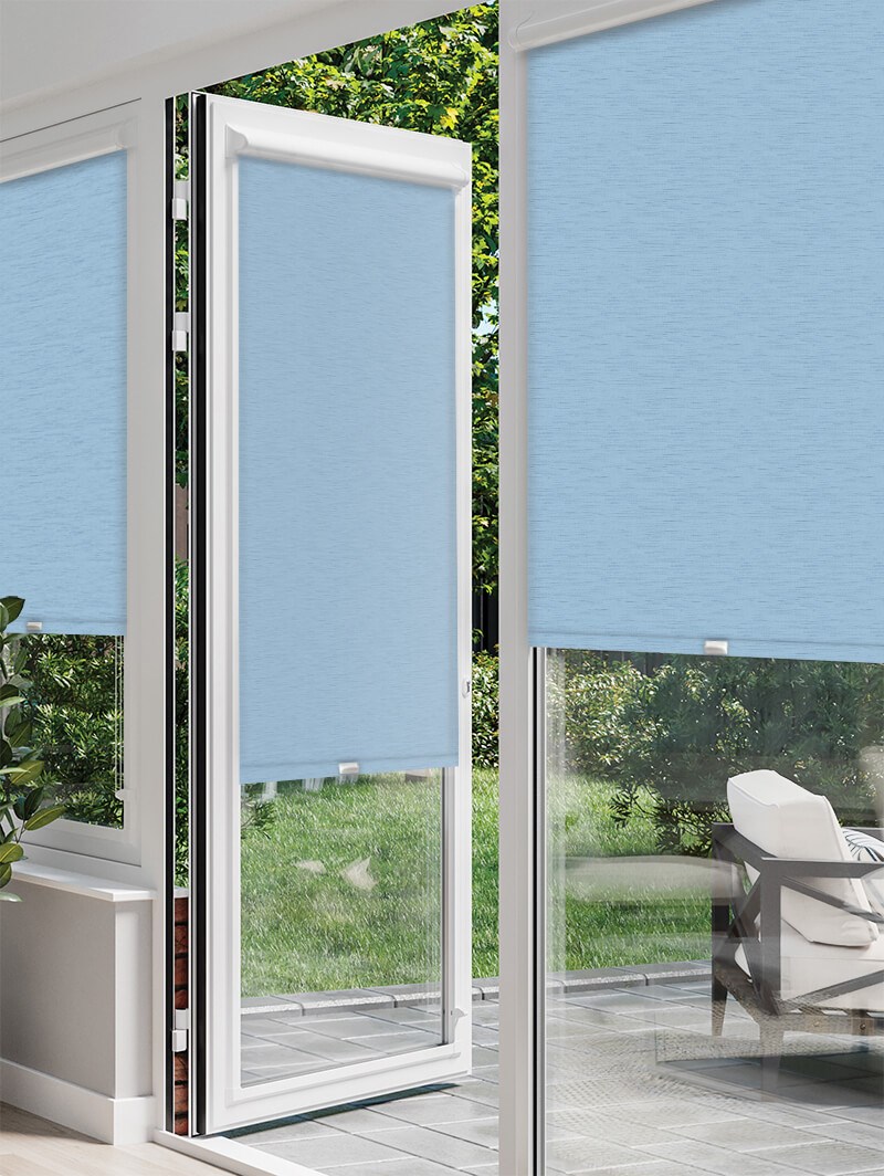 New York Cornflower Blue Perfect Fit Roller Blind