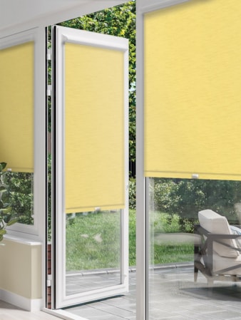 New York Light Yellow Perfect Fit Roller Blind