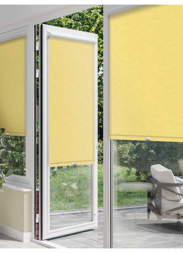 New York Light Yellow Perfect Fit Roller Blind