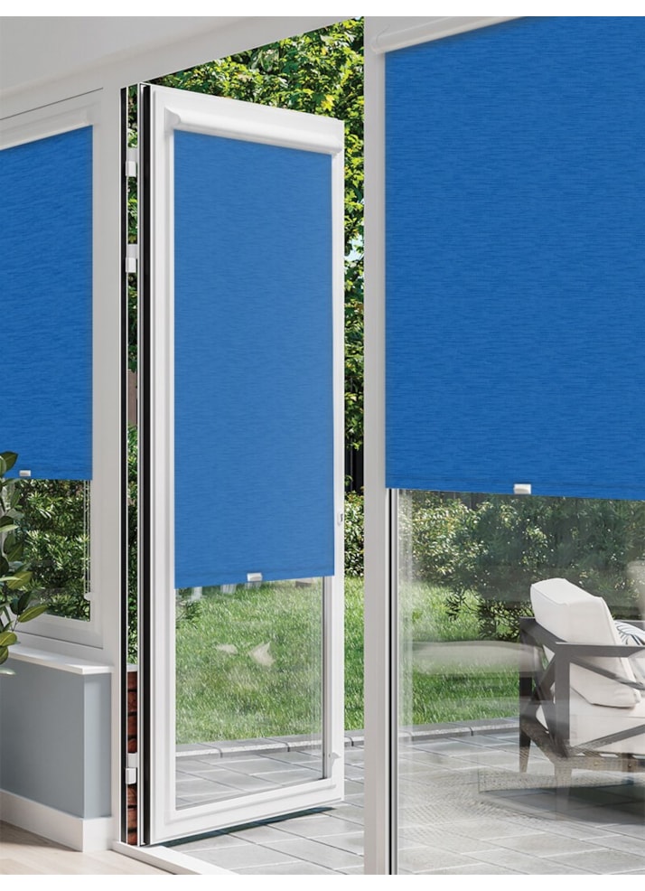 New York Marine Blue Perfect Fit Roller Blind