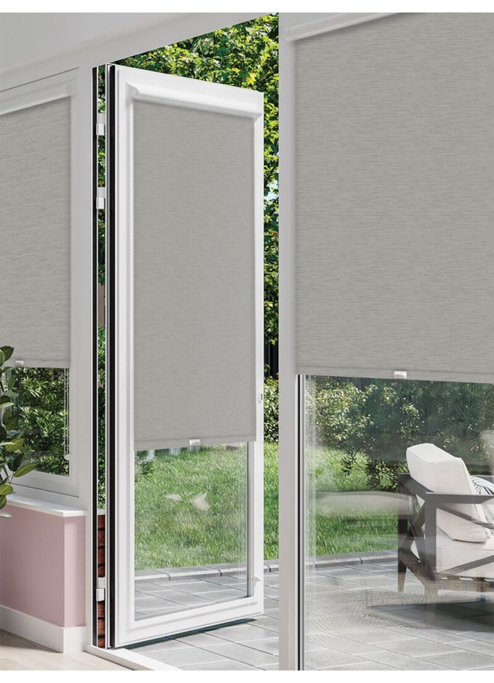 New York Metal Grey Perfect Fit Roller Blind