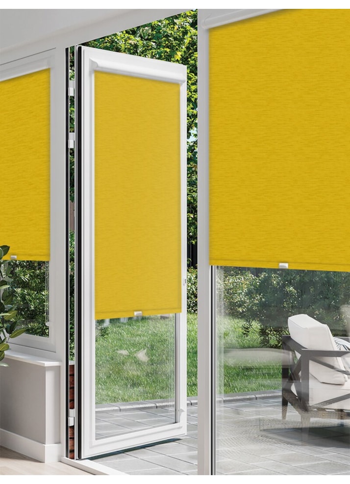 New York Mustard Perfect Fit Roller Blind