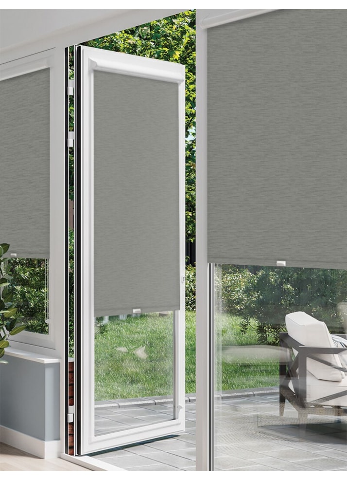 New York Shadow Grey Perfect Fit Roller Blind