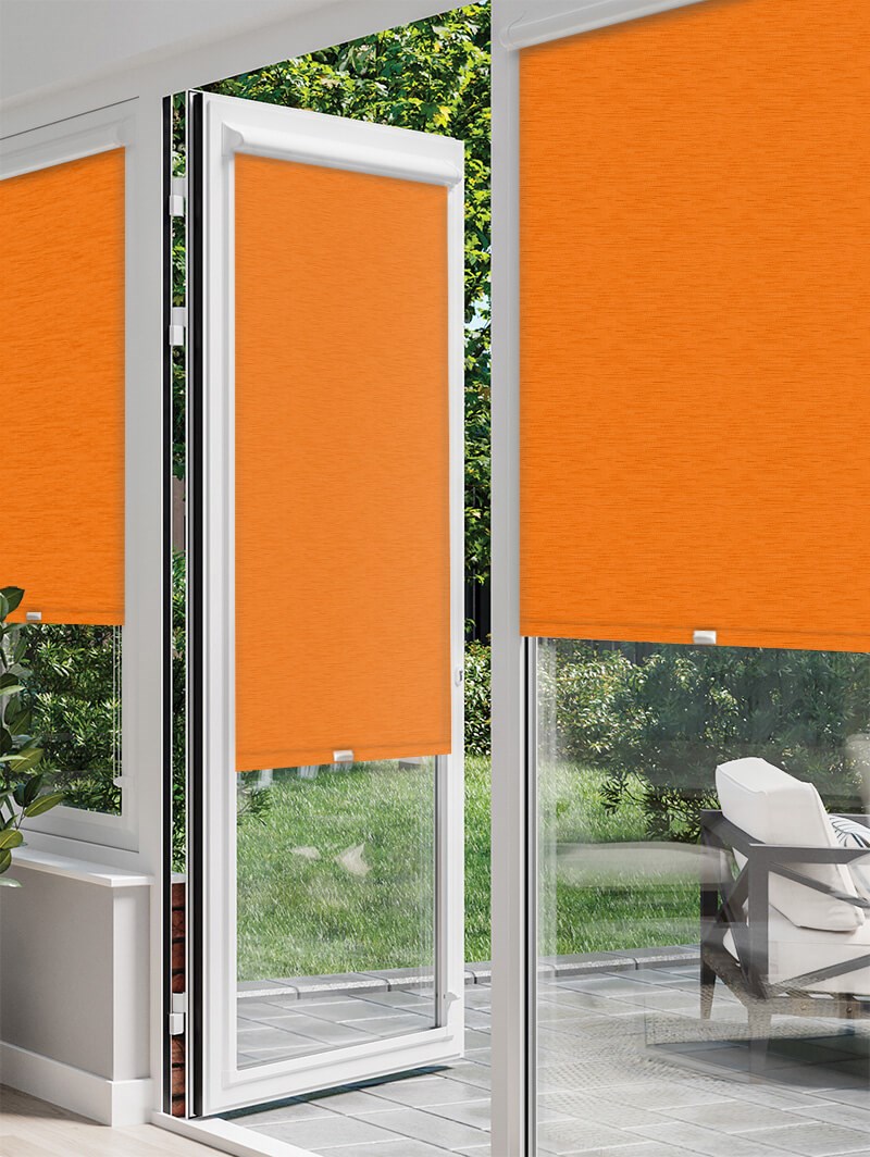 New York Tangerine Orange Perfect Fit Roller Blind