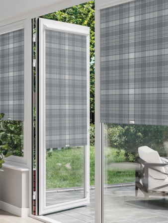 Wallace Check Metal Perfect Fit Roller Blind