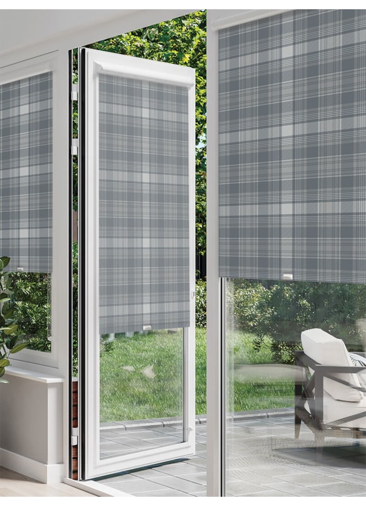 Wallace Check Metal Perfect Fit Roller Blind