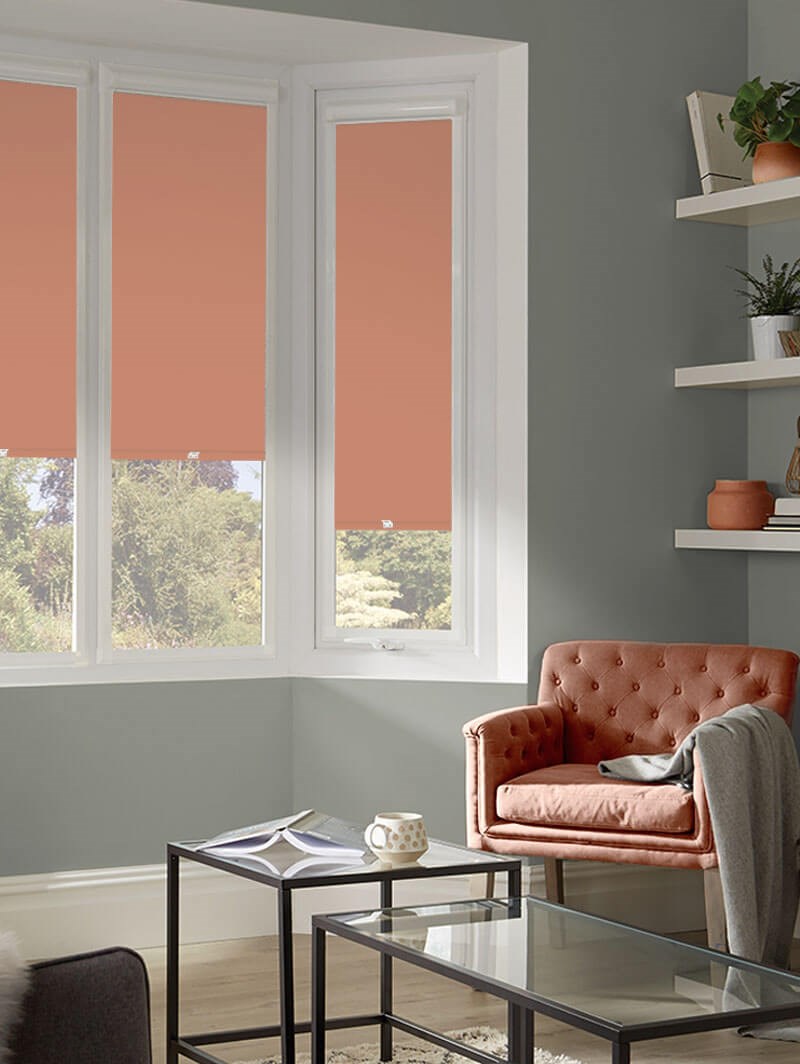 Blackout Amphora Terracotta Premium Perfect Fit Roller Blind