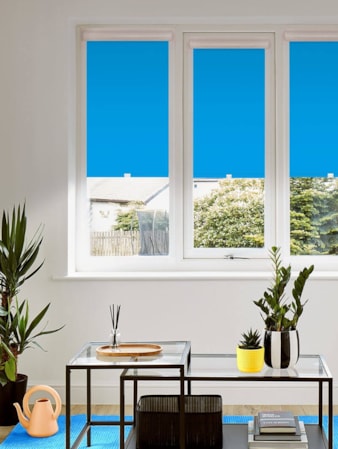 Blackout Bright Blue Perfect Fit Roller Blind