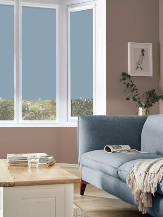 Blackout Cornfield Blue Premium Perfect Fit Roller Blind