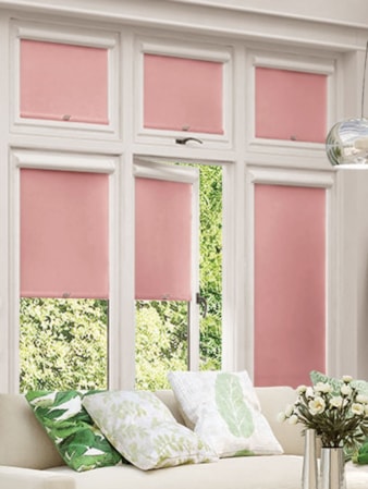 Blackout Dusky Pink Perfect Fit Roller Blind