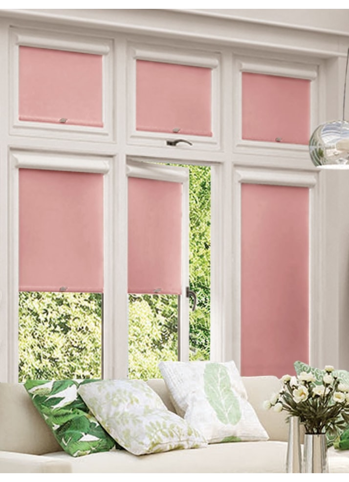 Blackout Dusky Pink Perfect Fit Roller Blind