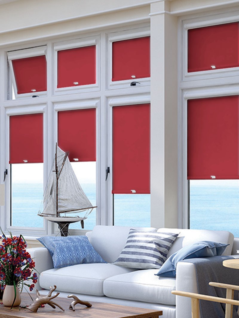 Blackout Garnet Red Perfect Fit Roller Blind