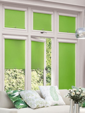 Blackout Grasshopper Green Perfect Fit Roller Blind