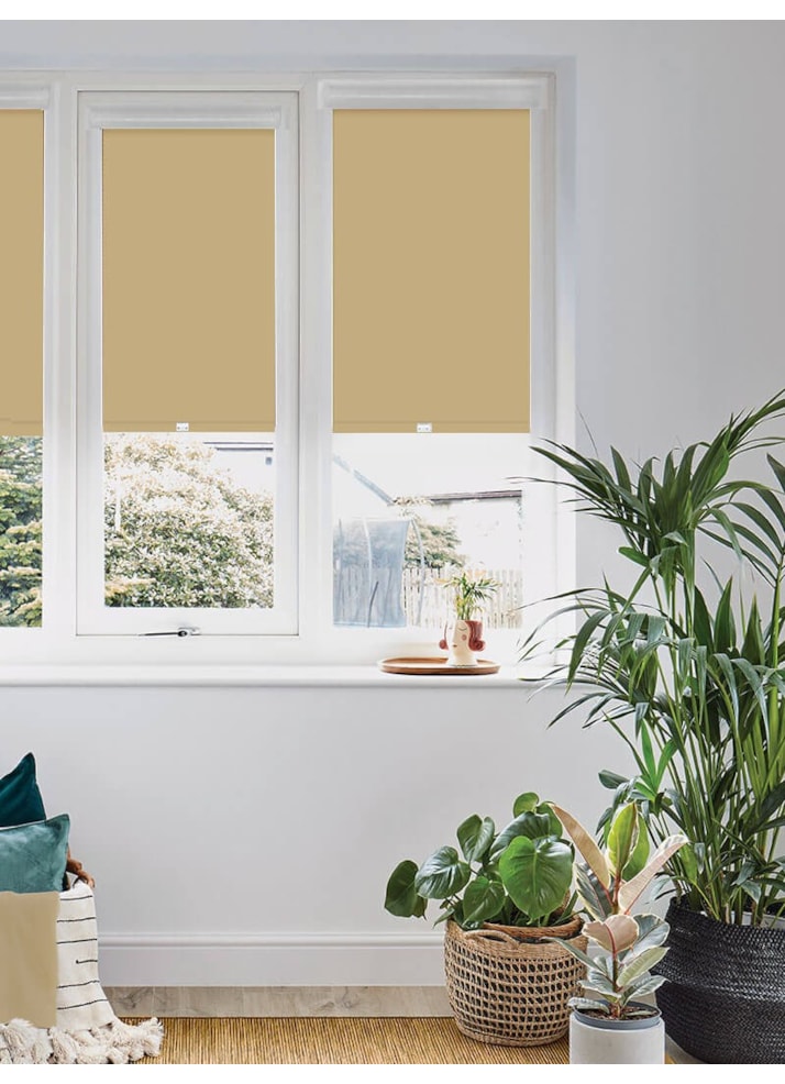 Blackout Jute Brown Perfect Fit Roller Blind