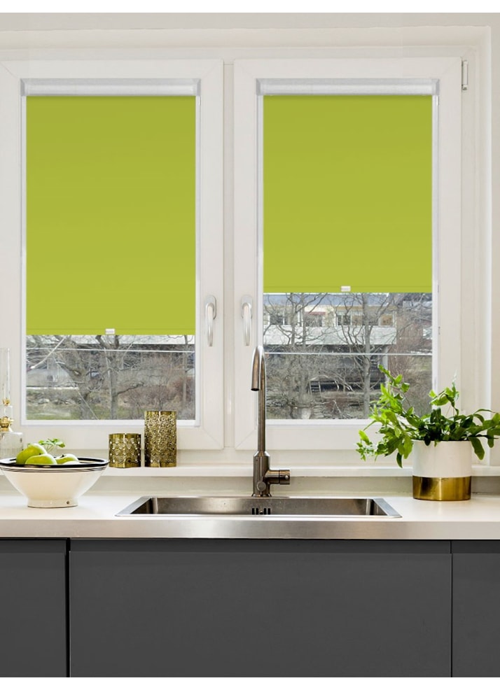 Blackout Lime Green Perfect Fit Roller Blind