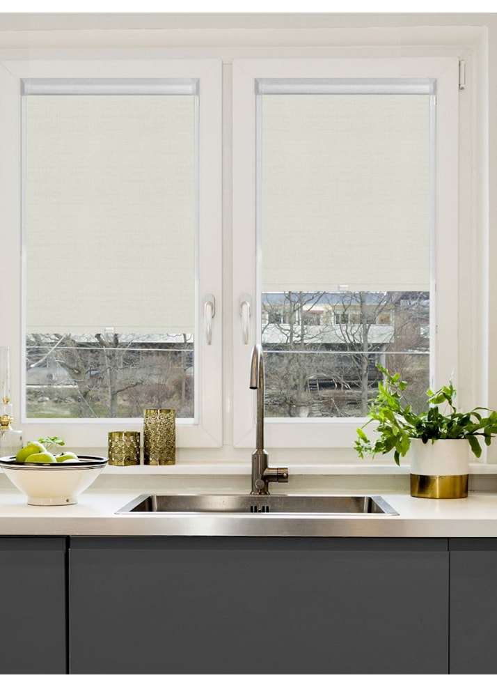 Blackout Pale Grey Premium Perfect Fit Roller Blind