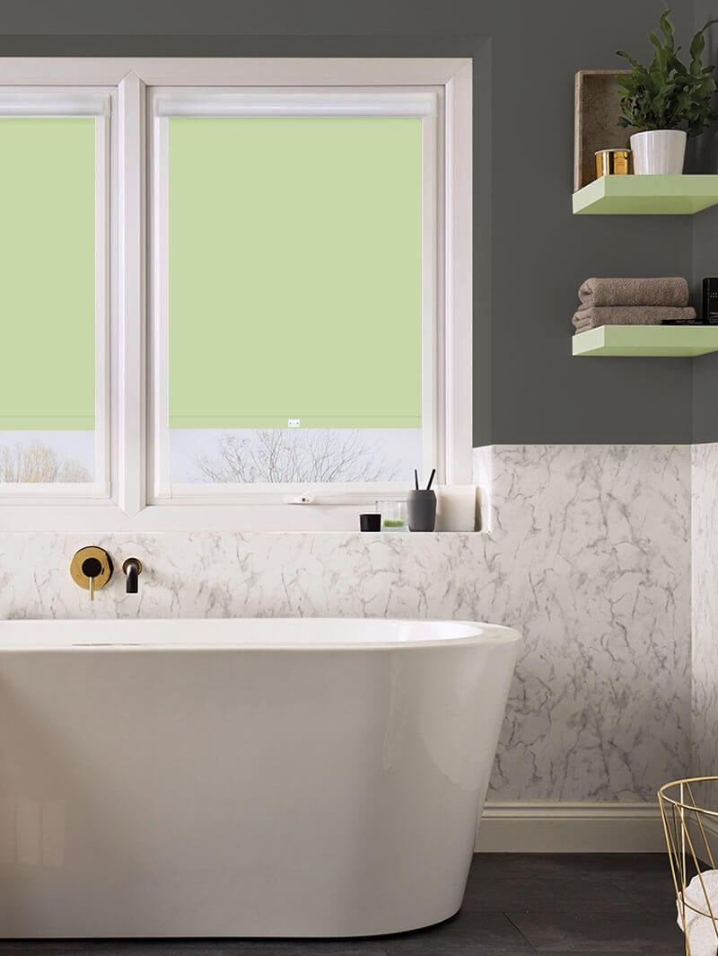 Blackout Pale Pistachio Premium Perfect Fit Roller Blind